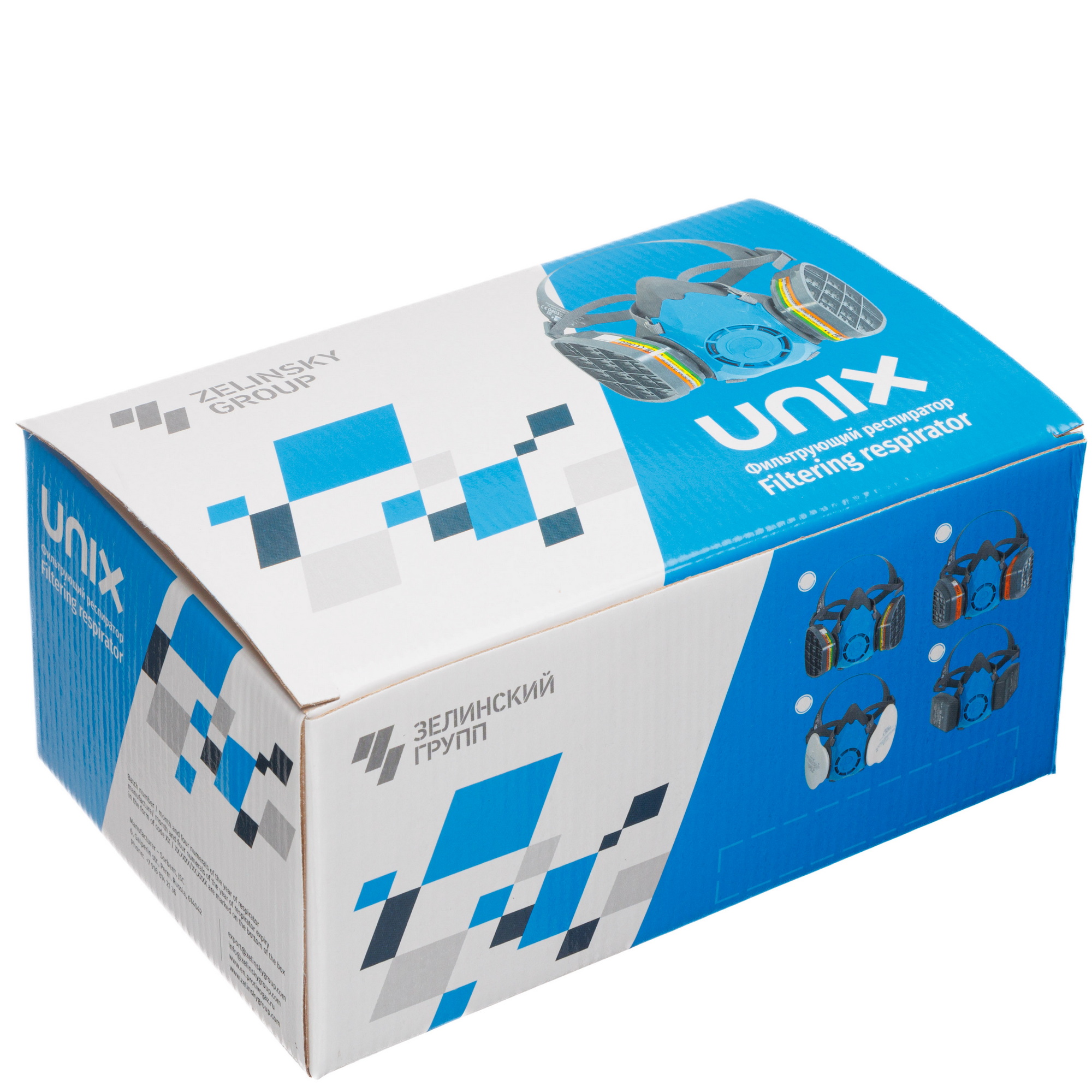 картинка Респиратор фильтрующий UNIX 2100 марки А1+Р1 ТУ 2568-610-05795731-2013(1 рост) 